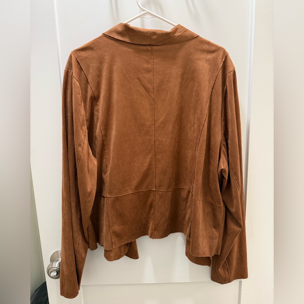 Sofia Vergara Women's Camel Moto Single-Breasted Jacket - Picture 5 of 5